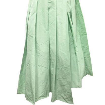 Fendi Asymmetric Dress Cami Pleated Skirt Long Sleeveless 40 Green — view 5