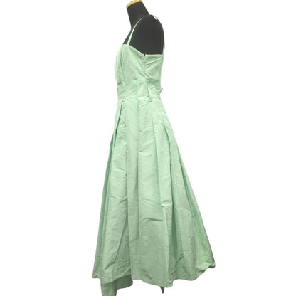 Fendi Asymmetric Dress Cami Pleated Skirt Long Sleeveless 40 Green — view 3