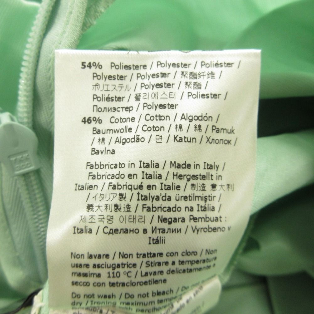 Fendi Asymmetric Dress Cami Pleated Skirt Long Sleeveless 40 Green — view 8