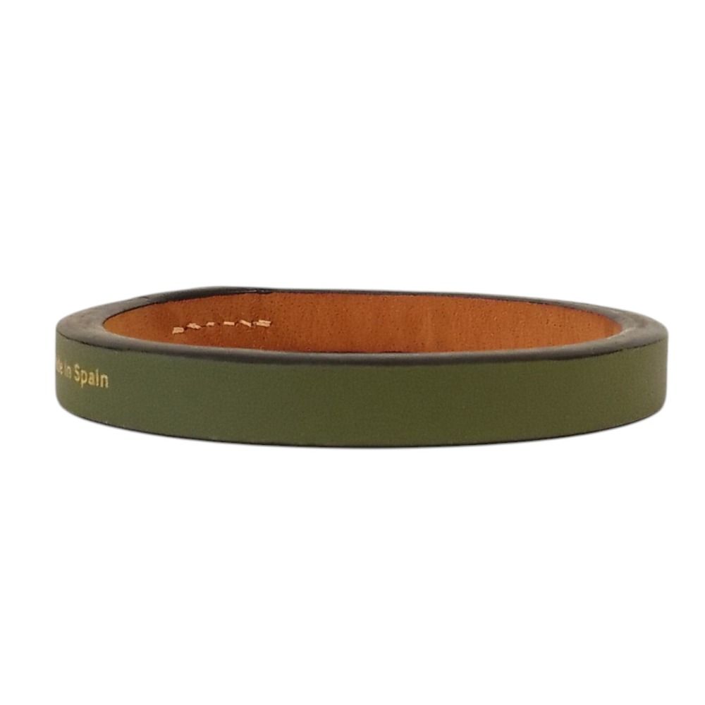 Loewe Leather Double Bangle Set Green Yellow Bracelet — view 3