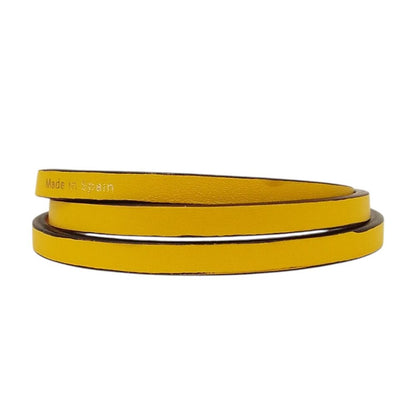 Loewe Leather Double Bangle Set Green Yellow Bracelet — view 8