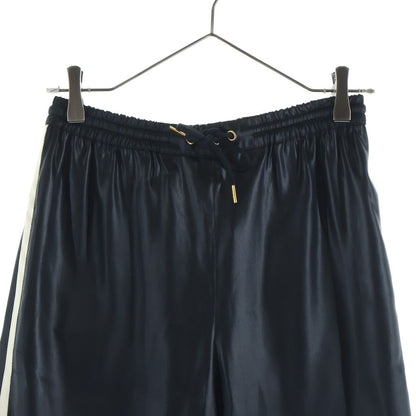 Celine Triomphe Side Line Silk Blend Acetate Track Pants Black — view 3