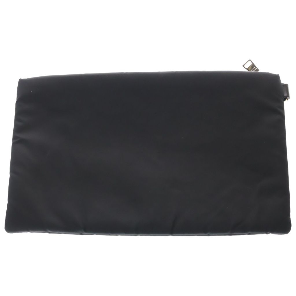 Prada Frankenstein Heart Nylon Bolt Clutch Pouch Black — view 2