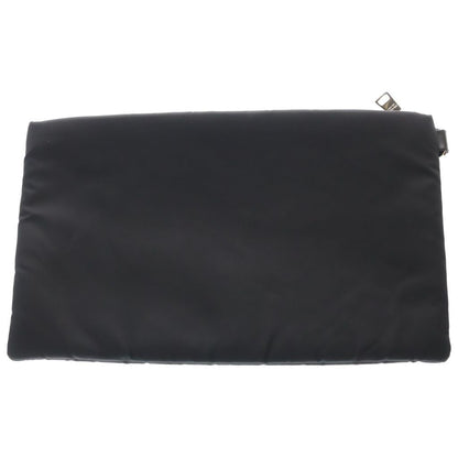 Prada Frankenstein Heart Nylon Bolt Clutch Pouch Black — view 2