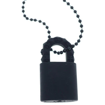 Chrome Hearts Rubber Padlock Flerknee Slcn Necklace Silicone Black — view 5