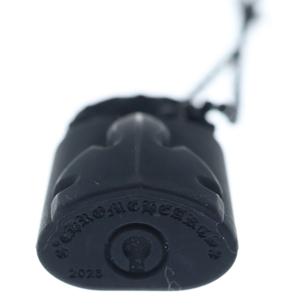 Chrome Hearts Rubber Padlock Flerknee Slcn Necklace Silicone Black — view 6