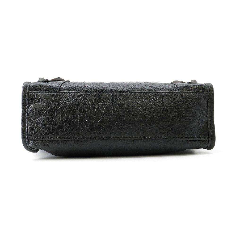 Balenciaga Shoulder Bag le City Mini Arena Lambskin 2-Way Black — view 3