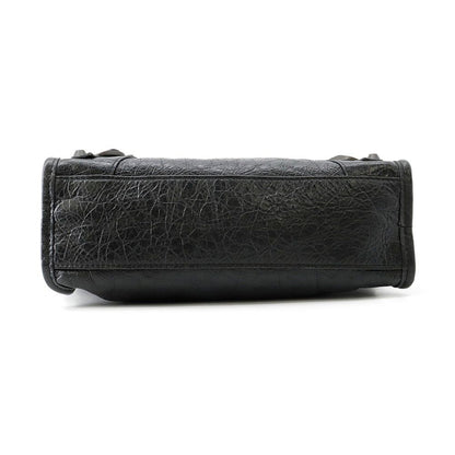 Balenciaga Shoulder Bag le City Mini Arena Lambskin 2-Way Black — view 3