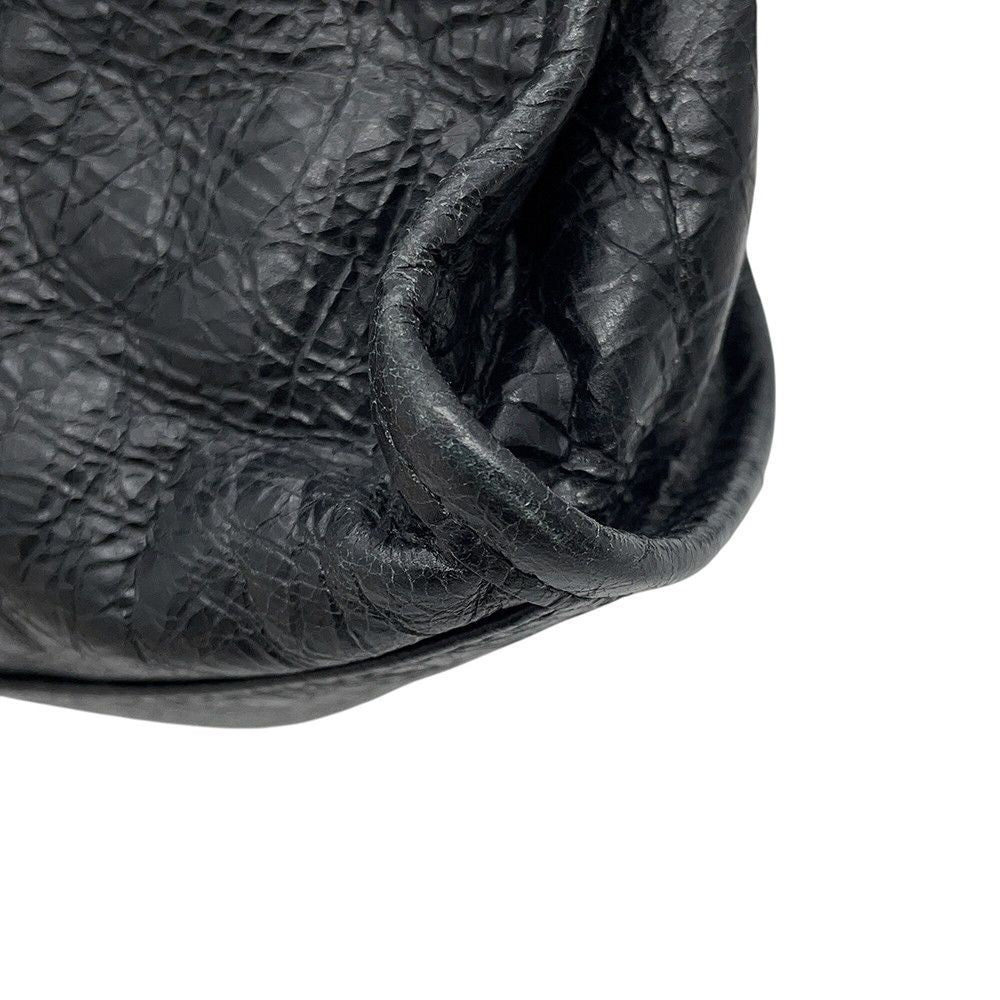 Balenciaga Shoulder Bag le City Mini Arena Lambskin 2-Way Black — view 7