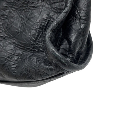 Balenciaga Shoulder Bag le City Mini Arena Lambskin 2-Way Black — view 7