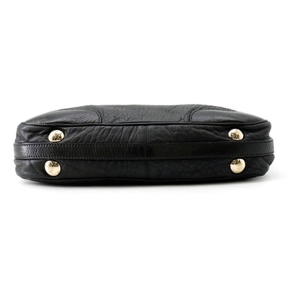 Fendi Leather 2-Way Shoulder Bag Black — view 3