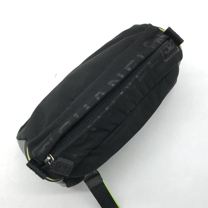 Chanel Sports Line Nylon Pouch Case Black Neon Light Green Clutch Second — view 7