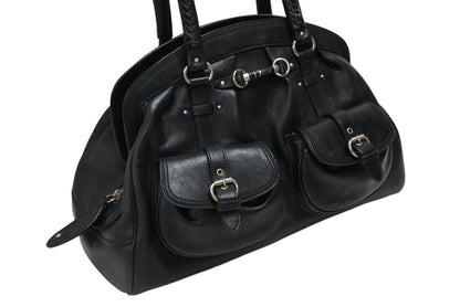 Dior Handbag Leather Black Silver — view 4