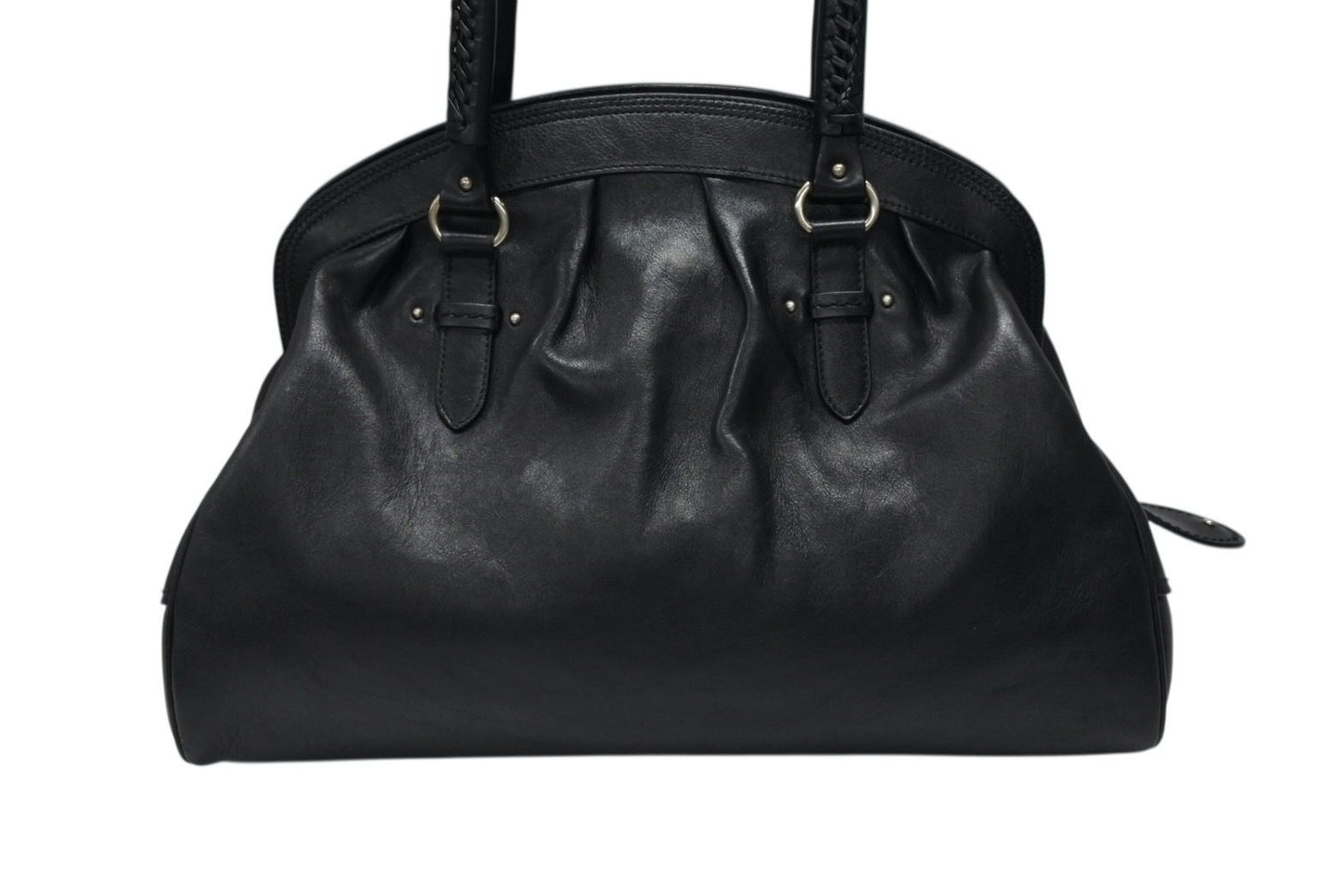Dior Handbag Leather Black Silver — view 3