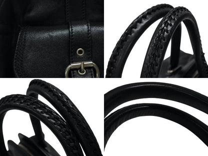 Dior Handbag Leather Black Silver — view 7
