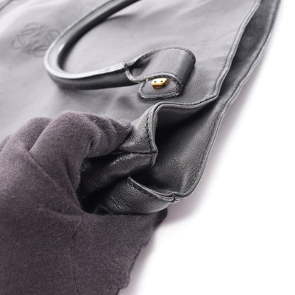 Loewe Tote Bag Anagram Black Leather — view 7