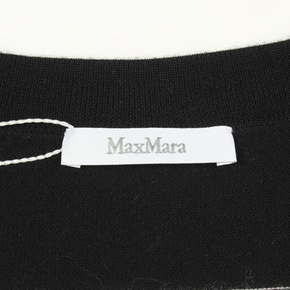 Max Mara Cardigan Fiemme Back Logo Border Wool — view 3