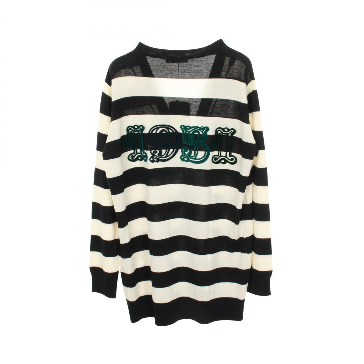Max Mara Cardigan Fiemme Back Logo Border Wool — view 2