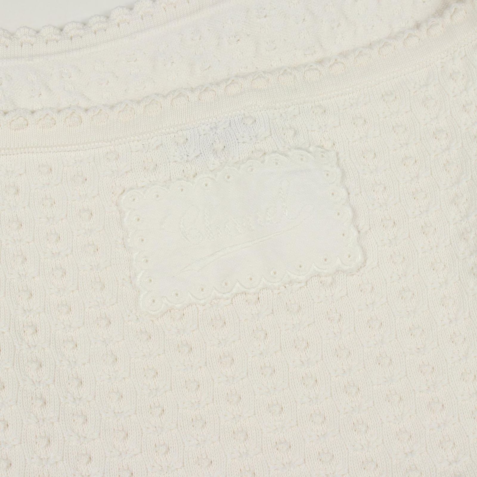 Chanel Dress Halter Neck White Cotton Silk — view 7