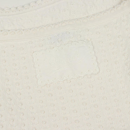 Chanel Dress Halter Neck White Cotton Silk — view 7