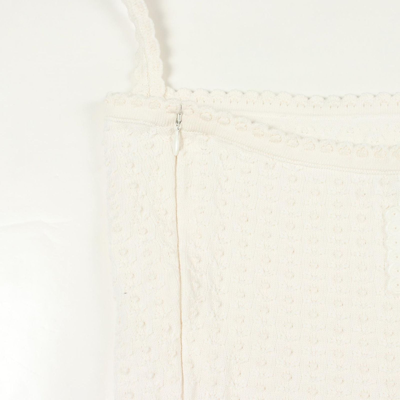 Chanel Dress Halter Neck White Cotton Silk — view 6