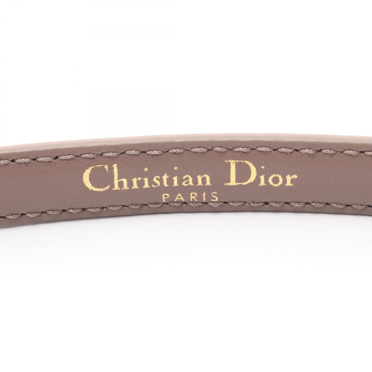 Dior Belt CD Logo Mini Beige Leather — view 4