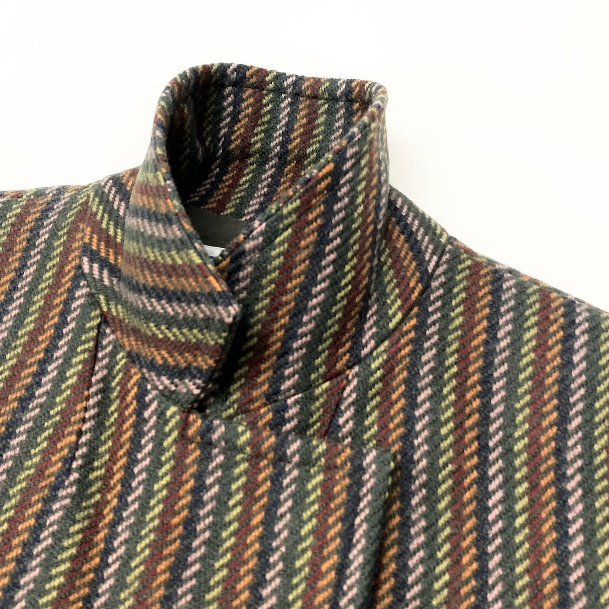Saint Laurent Tailored Jacket Striped Pattern Embroidery M Multicolor Wool — view 6