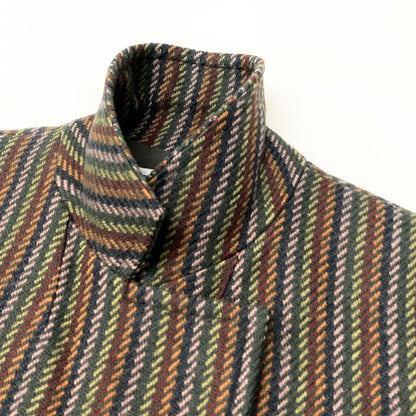 Saint Laurent Tailored Jacket Striped Pattern Embroidery M Multicolor Wool — view 6