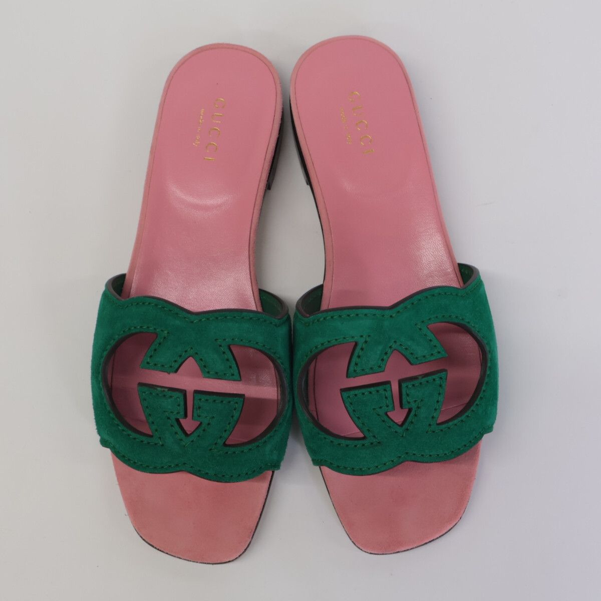 Gucci Interlocking G Cutout Sandals — view 6