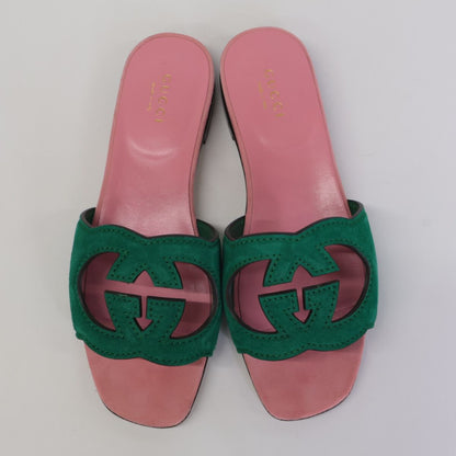 Gucci Interlocking G Cutout Sandals — view 6