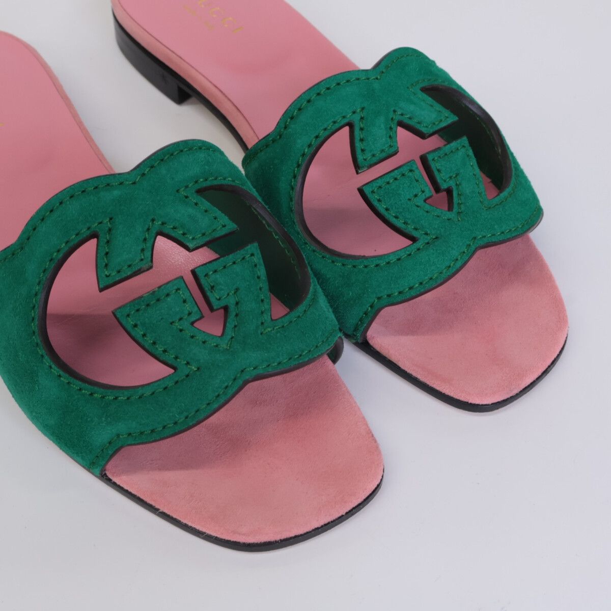 Gucci Interlocking G Cutout Sandals — view 8