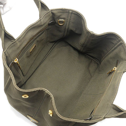 Prada Canapa 2-Way Tote Bag Militare — view 6