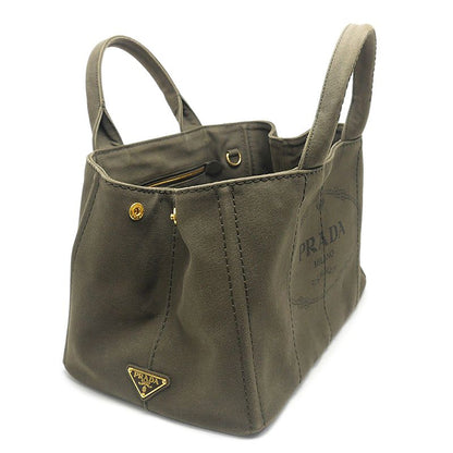 Prada Canapa 2-Way Tote Bag Militare — view 2