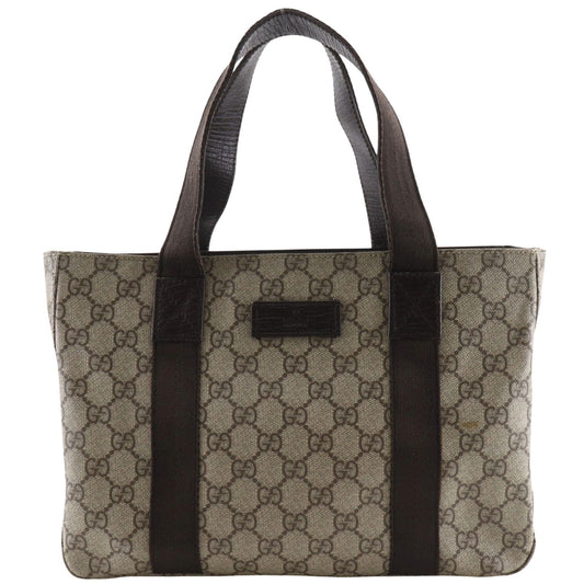 Gucci GG Supreme Canvas Brown Tote Bag