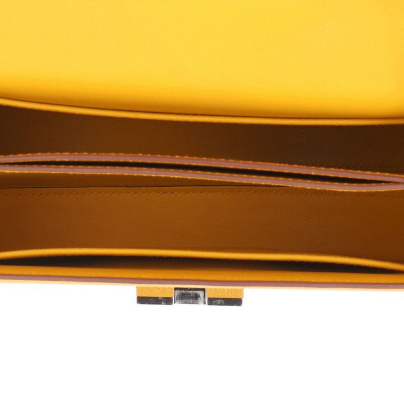Hermes Mosaic Veau Epsom Joan Ambre Shoulder Bag — view 3