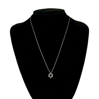 Tiffany & Co Vintage Star Of David Necklace 925 Sterling Silver — view 2