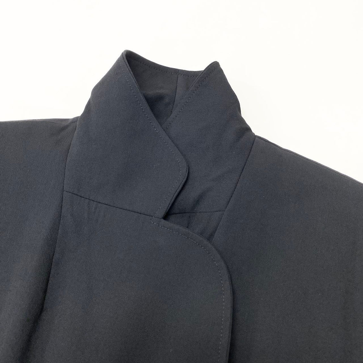 Dior CD Button Terra Jacket Blazer Double Breasted 9 Black Wool — view 6
