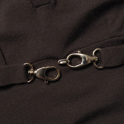Gucci Knit XS Belt Decoration V-neck Long Sleeve Sweater — view 4