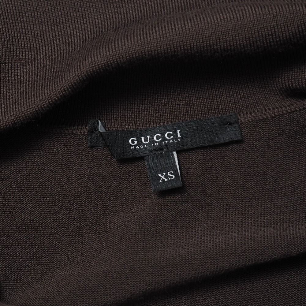 Gucci Knit XS Belt Decoration V-neck Long Sleeve Sweater — view 6