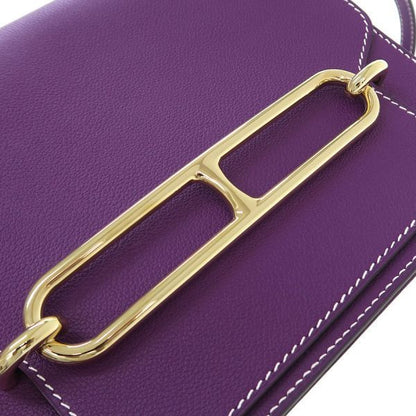 Hermes Roulis 23 Purple Messenger Bag — view 5