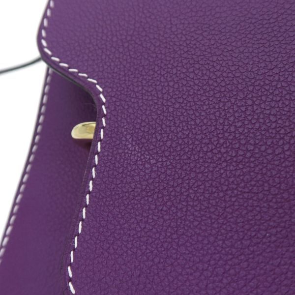 Hermes Roulis 23 Purple Messenger Bag — view 8