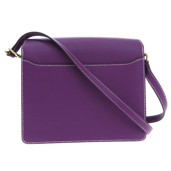 Hermes Roulis 23 Purple Messenger Bag — view 3