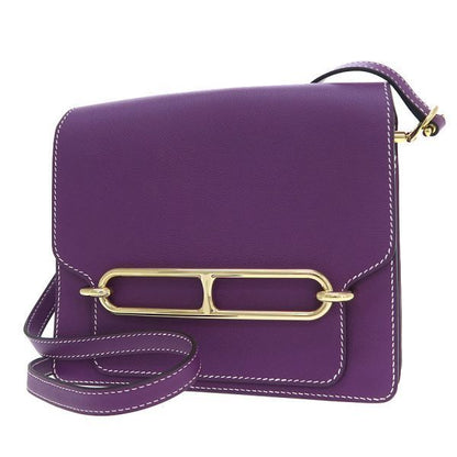 Hermes Roulis 23 Purple Messenger Bag