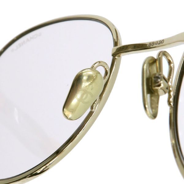 Chanel Sunglasses Gold Plated Eyewear — view 6