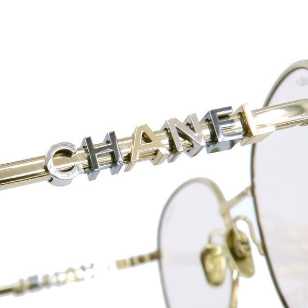 Chanel Sunglasses Gold Plated Eyewear — view 5