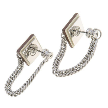 Hermes Earrings Gourmette Equestre Gold Plated — view 4