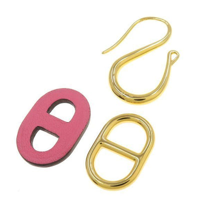 Hermes Chaine D'Ancre Au Maillon Earrings Gold Plated — view 6