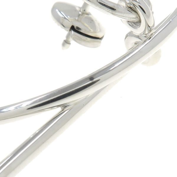 Hermes Earrings Loop MM Silver — view 5