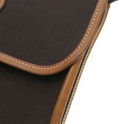 Hermes Buenaventura PM Dark Brown Messenger Bag — view 8