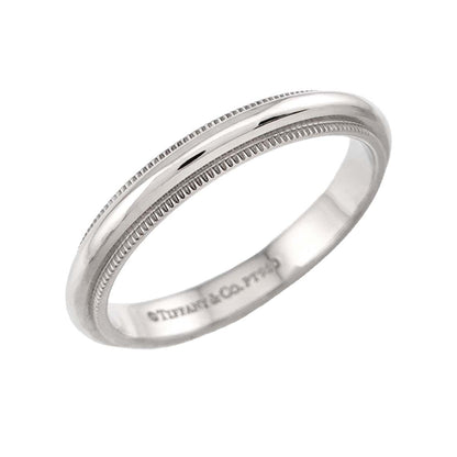 Tiffany & Co Milgray Ring Platinum Together Milgrain — view 4